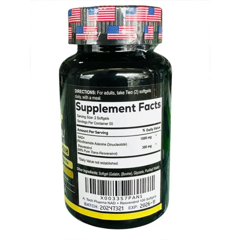 MULTIVITAMINICO NAD + RESVERATROL 1.500MG X 100 (Servicios) - Imagen 2