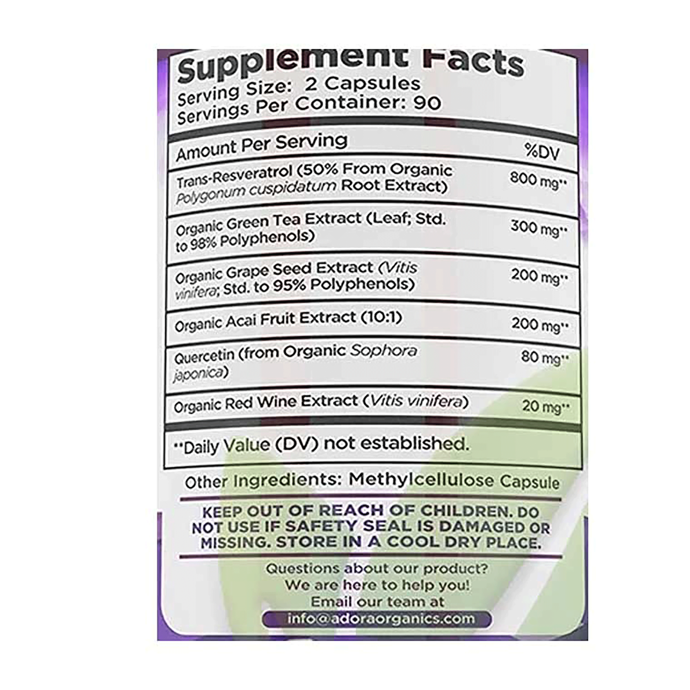 MULTIVITAMINICO - RESVERATROL - GRENN WORLD - Imagen 2